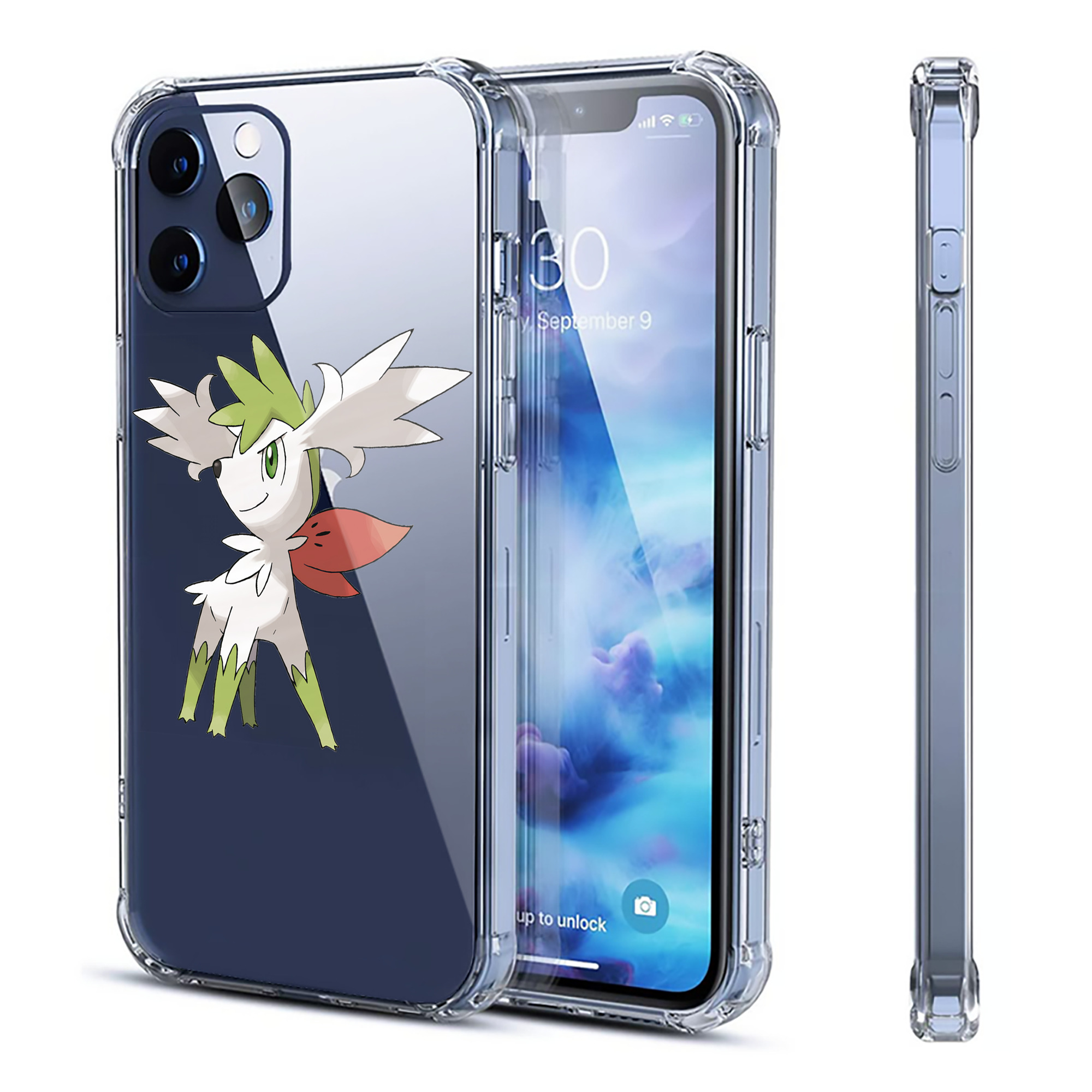 （画像用） ポケットモンスター Pokémon 【iPhone 12シリーズ対応】透明スマホケース（クリアソフトケース）